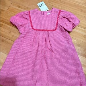 Zara Fuchsia Textured Dress